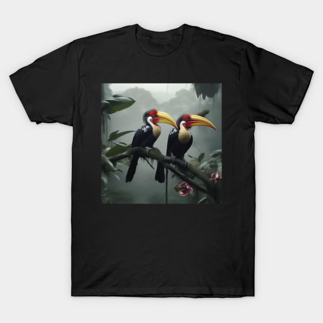 Toucan birds in the rainforest T-Shirt by Teedoctor